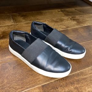 Vince Black Leather Sneakers size 7.5 or EU 37.5